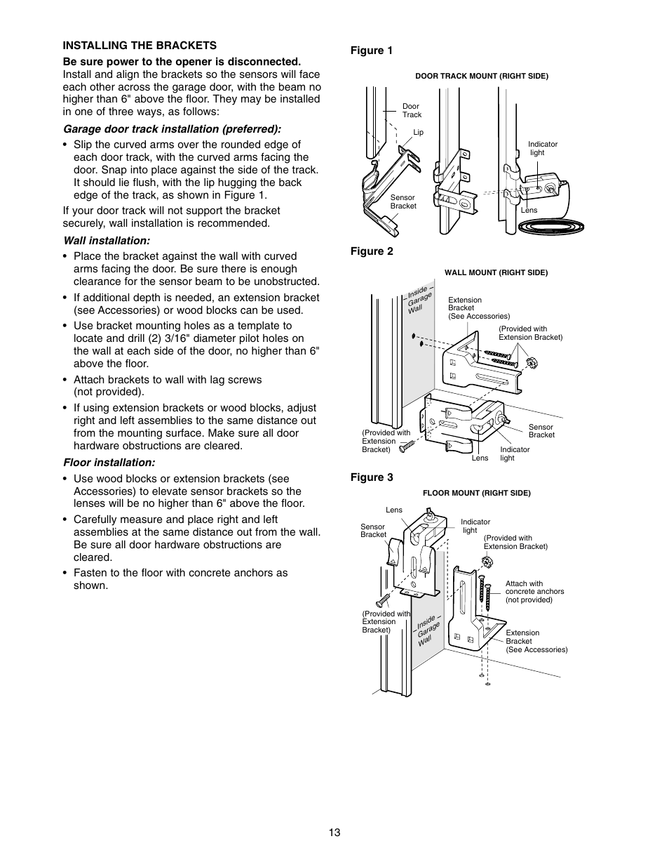 Chamberlain 2110 1/3 HP User Manual | Page 13 / 36