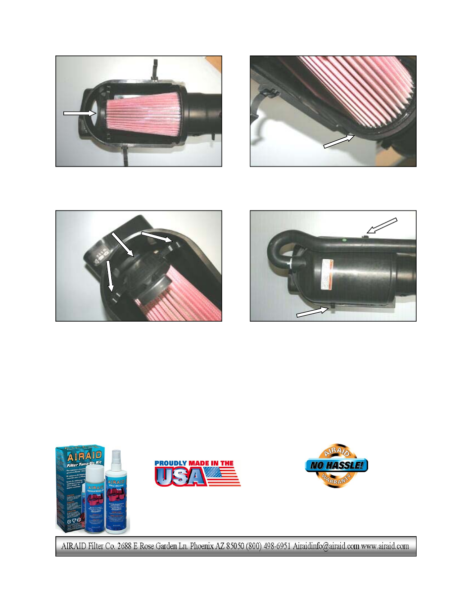 Don’t forget your airaid filter tune-up kit | Airaid 860-348 User Manual | Page 2 / 2