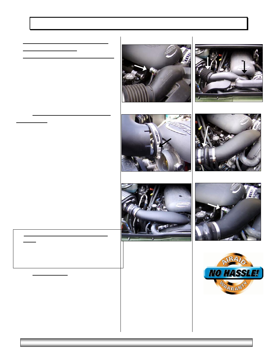 Installation instructions. read me | Airaid 200-783 User Manual | Page 2 / 2