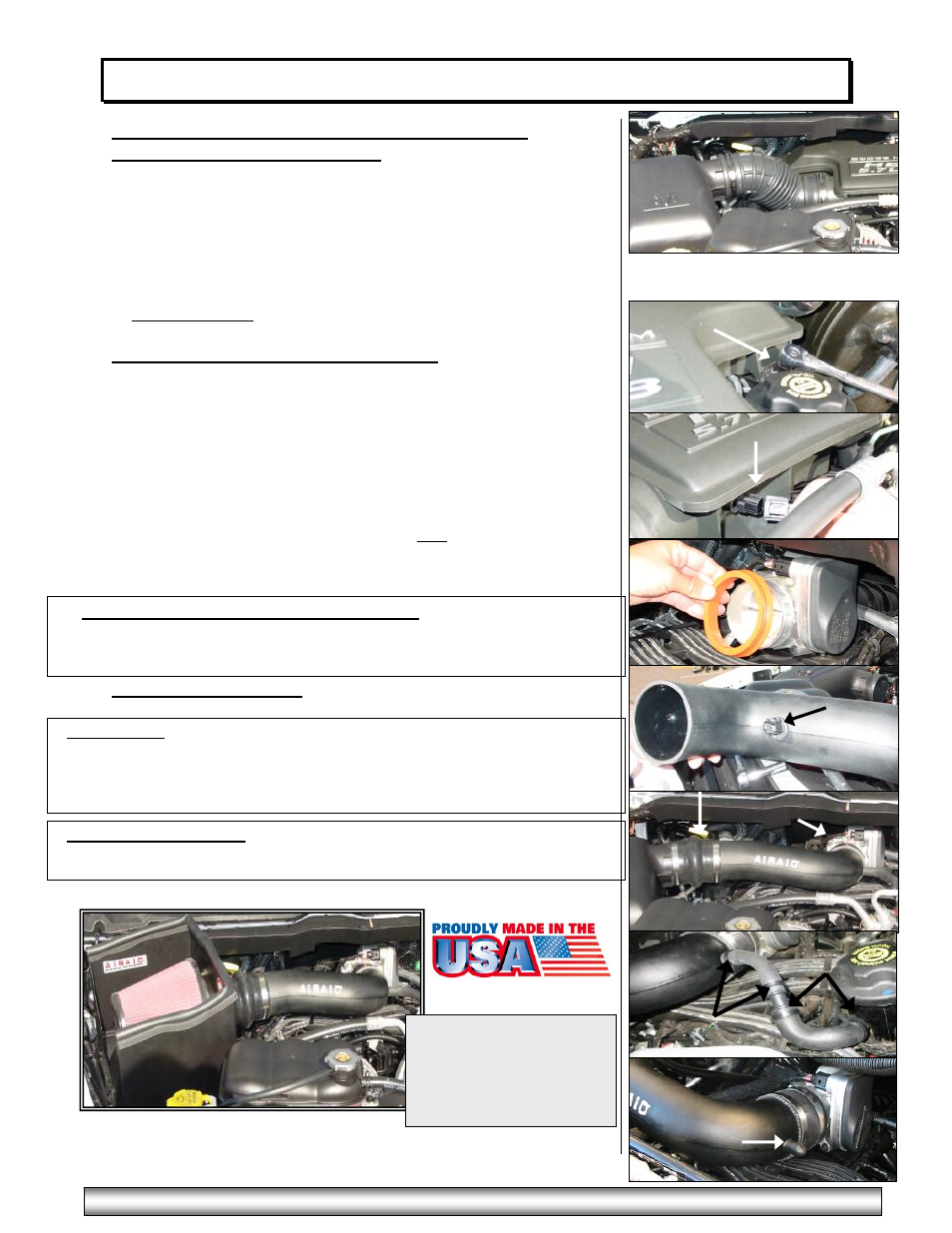 Installation instructions. read me, Fig#1 fig#2, Fig#8 | Airaid 300-724 User Manual | Page 2 / 2