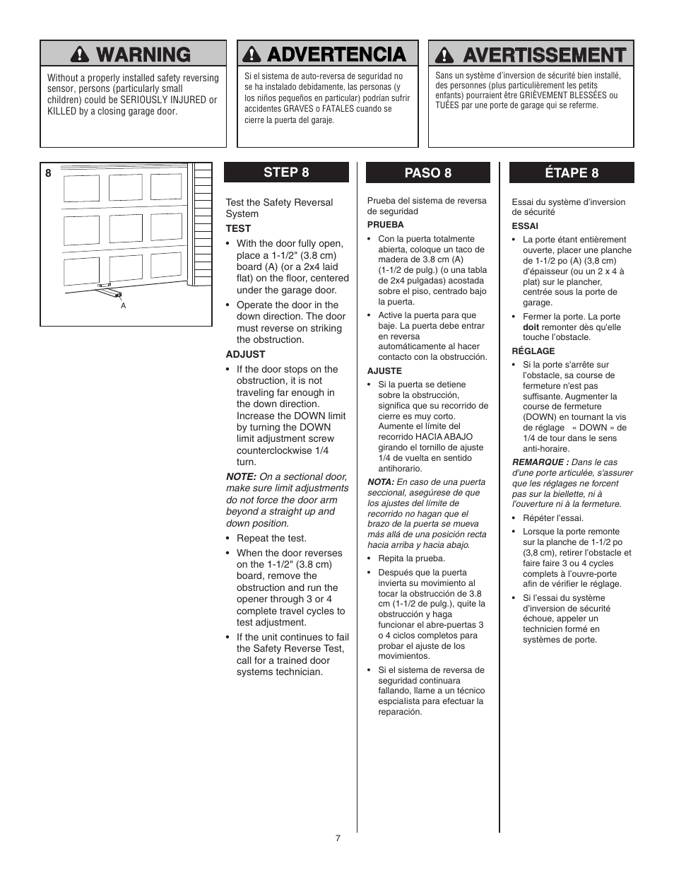 Step 8 | Chamberlain 801C User Manual | Page 7 / 8