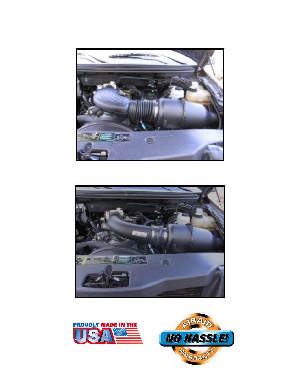 Before, After | Airaid 400-741 User Manual | Page 3 / 4