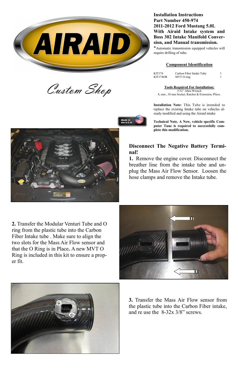 Airaid 450-974 User Manual | 2 pages