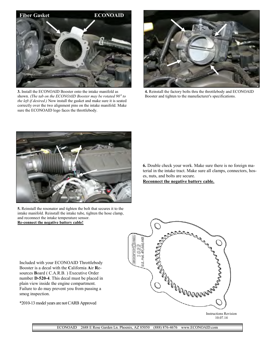 Airaid 1022 User Manual | Page 2 / 2