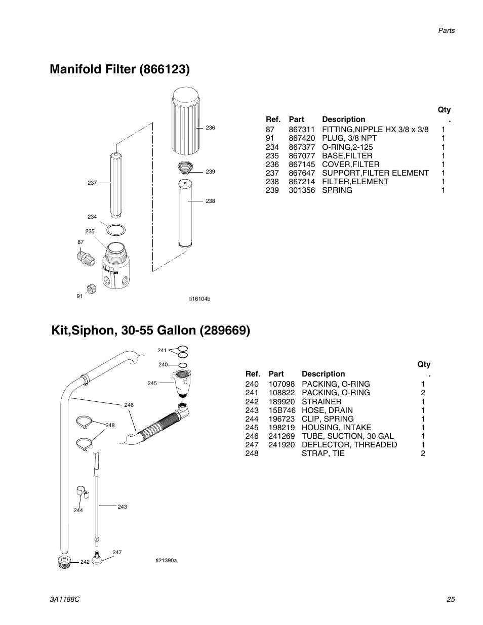 Manifold filter (866123) | AIRLESSCO HSS9000 User Manual | Page 25 / 32