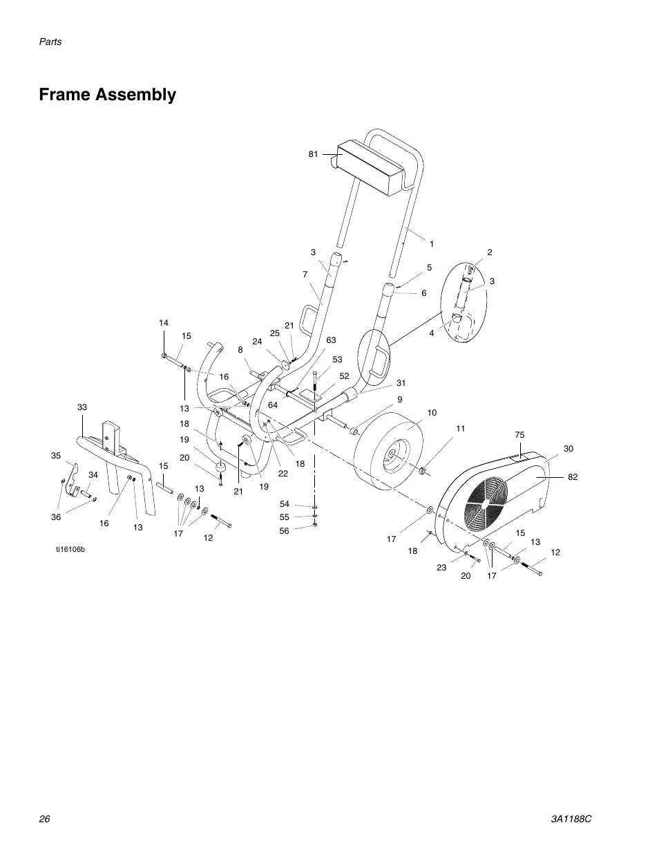 Frame assembly | AIRLESSCO HSS9000 User Manual | Page 26 / 32