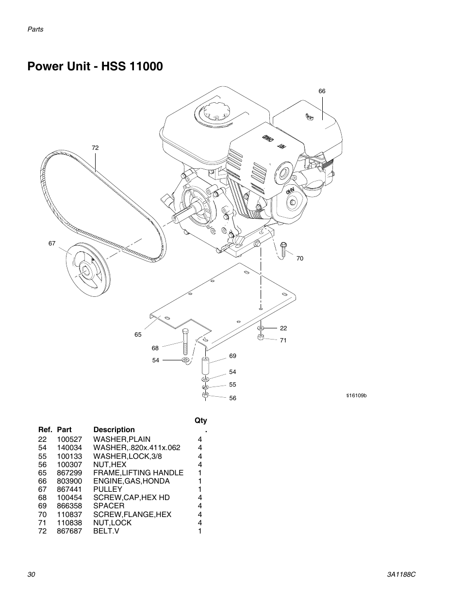 Power unit - hss 11000 | AIRLESSCO HSS9000 User Manual | Page 30 / 32