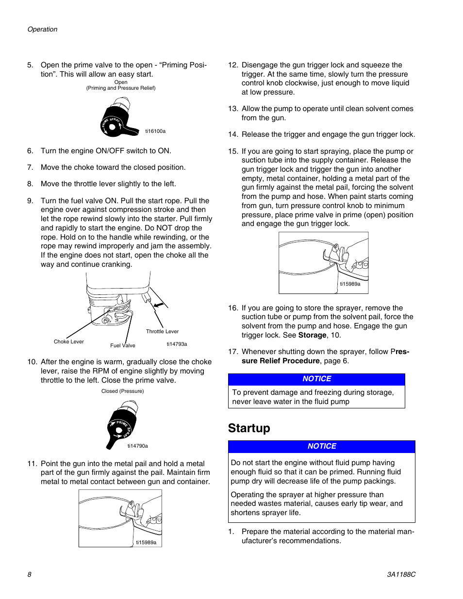 Startup | AIRLESSCO HSS9000 User Manual | Page 8 / 32