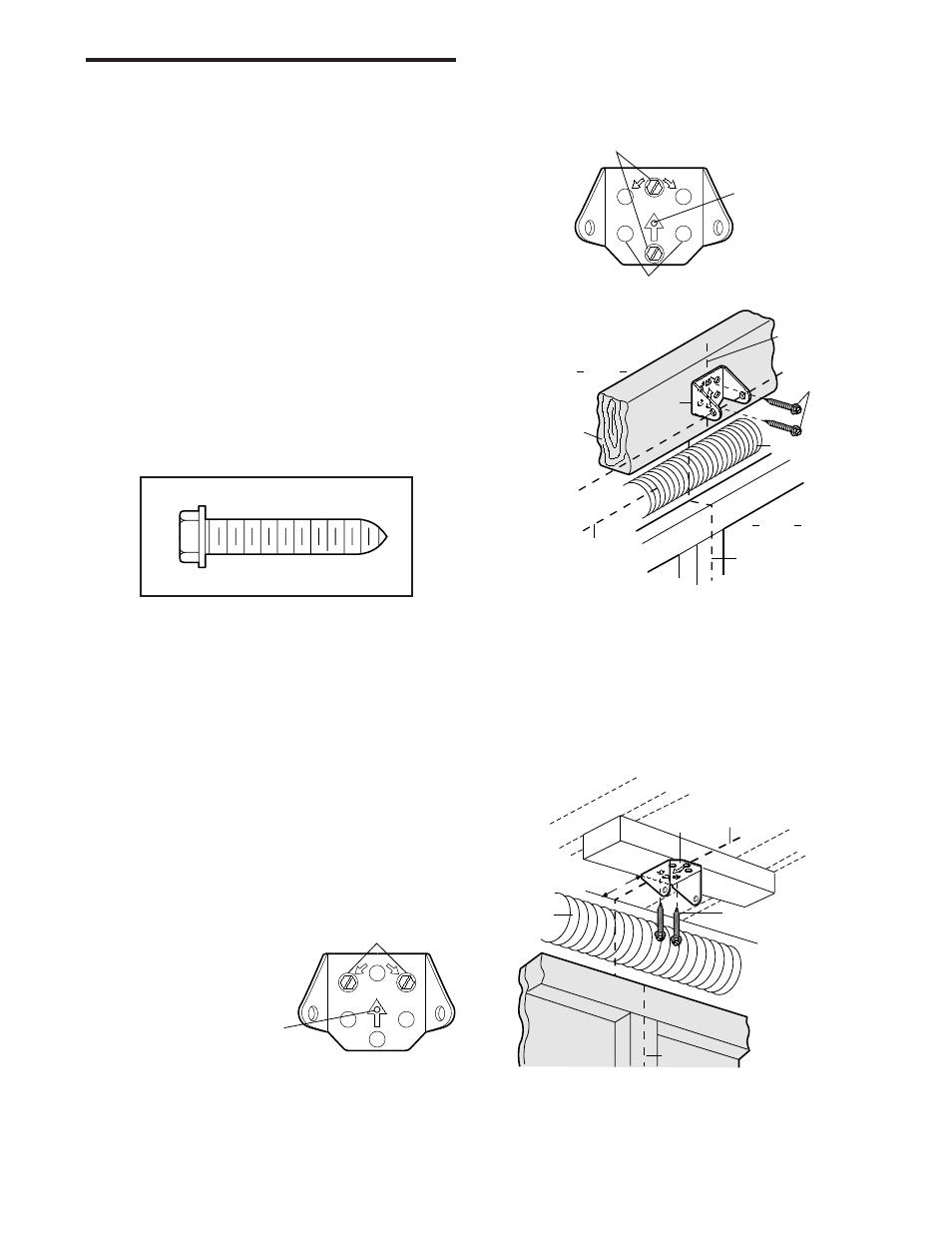 Install the header bracket, Installation step 2 | Chamberlain POWER DRIVE PD200 User Manual | Page 14 / 40