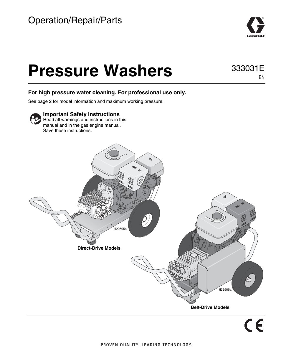 AIRLESSCO G-Force II 2525 DD User Manual | 36 pages