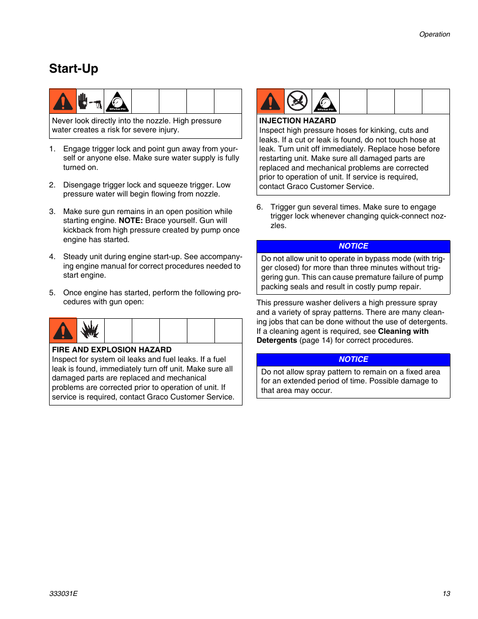 Start-up | AIRLESSCO G-Force II 2525 DD User Manual | Page 13 / 36