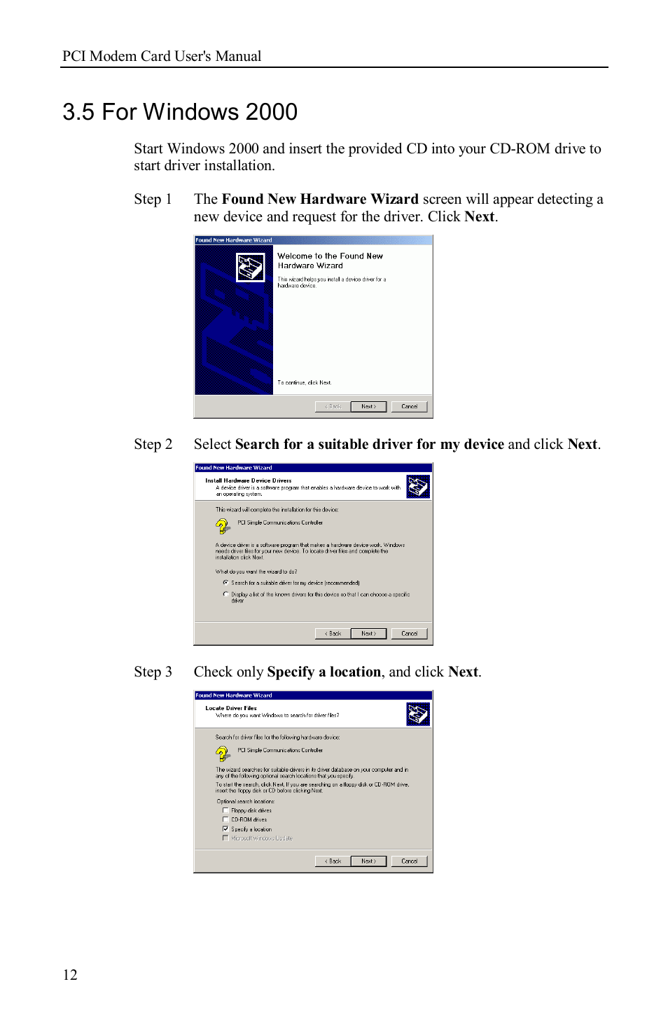 5 for windows 2000 | Airlink AML001 User Manual | Page 15 / 78