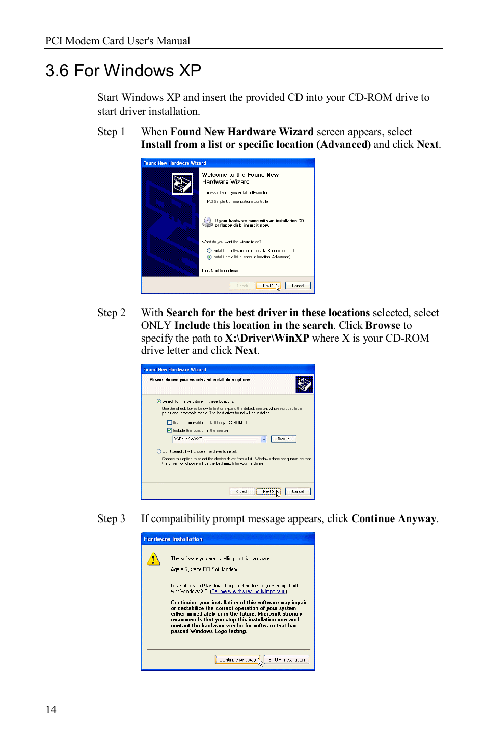 6 for windows xp | Airlink AML001 User Manual | Page 17 / 78