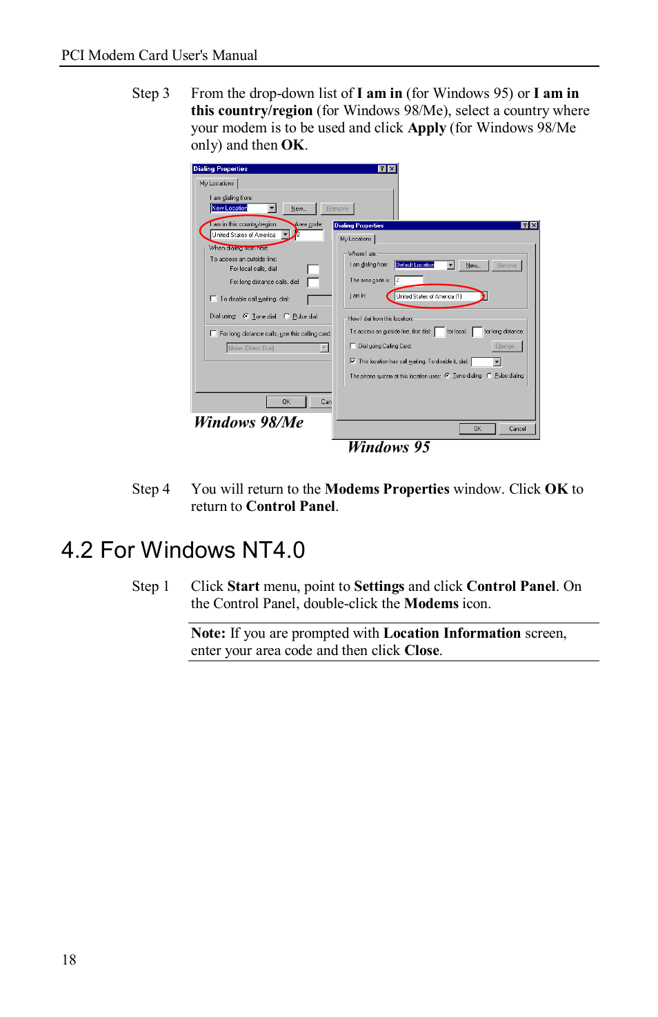 2 for windows nt4.0 | Airlink AML001 User Manual | Page 20 / 78