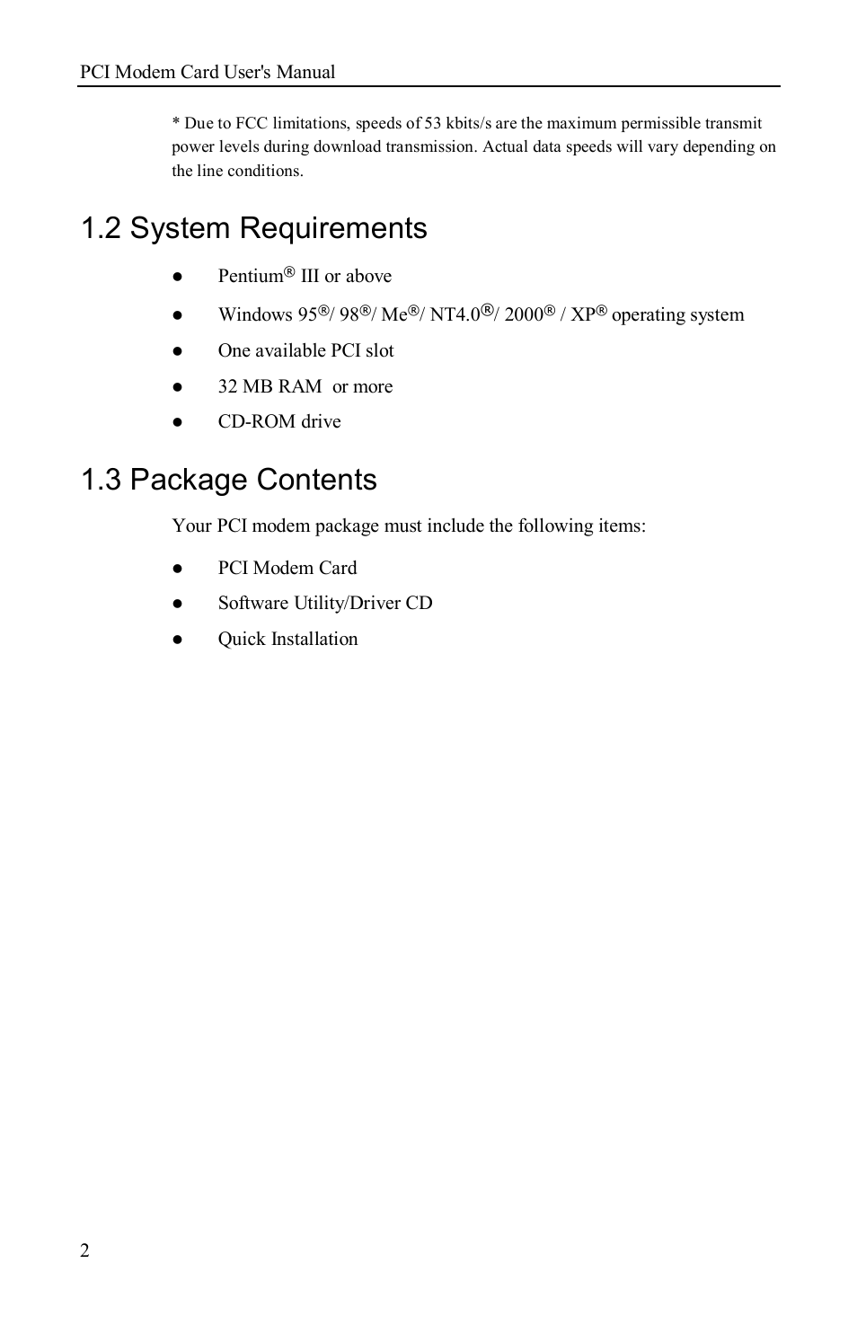 2 system requirements, 3 package contents, 2 system requirements 1.3 package contents | Airlink AML001 User Manual | Page 6 / 78