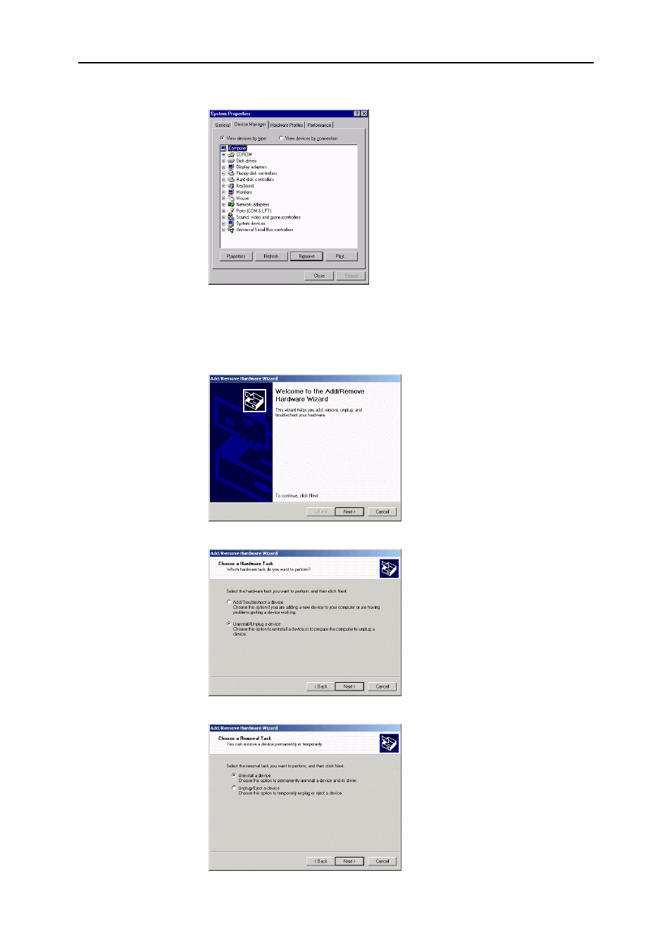 2 uninstallation from windows 2000 | Airlink AME001 User Manual | Page 24 / 50