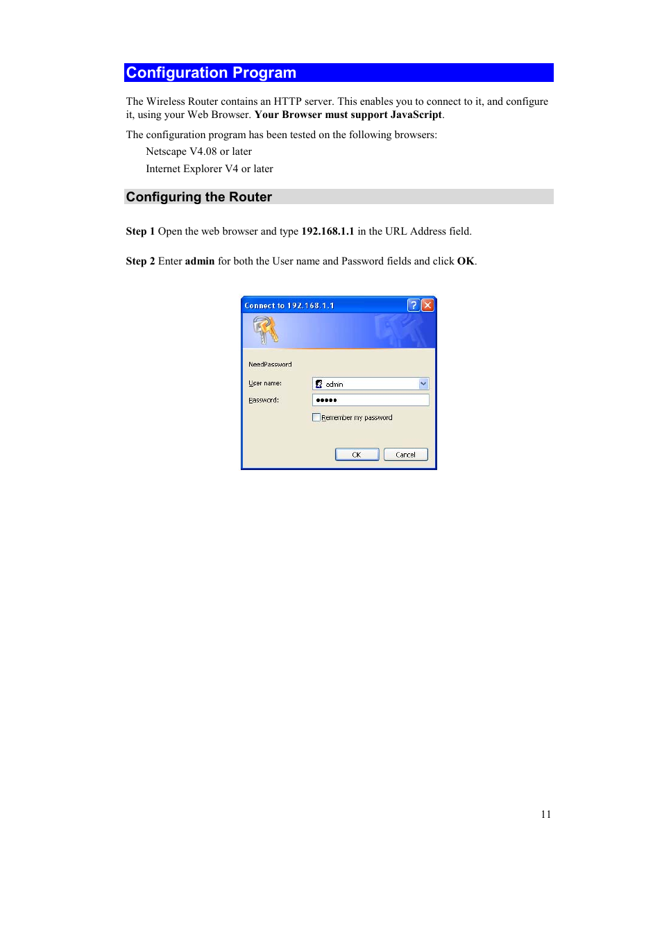 Configuration program | Airlink AR315W User Manual | Page 15 / 96