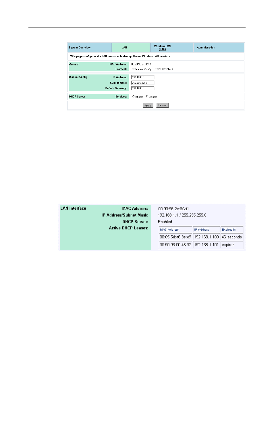 Viewing current dhcp assignments | Airlink RT211W User Manual | Page 23 / 33