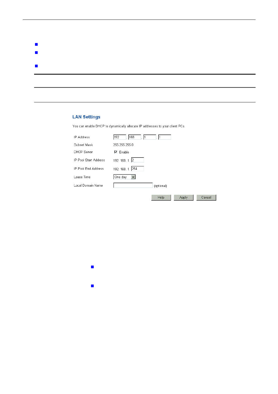 Lan screen | Airlink RTW026 User Manual | Page 34 / 80