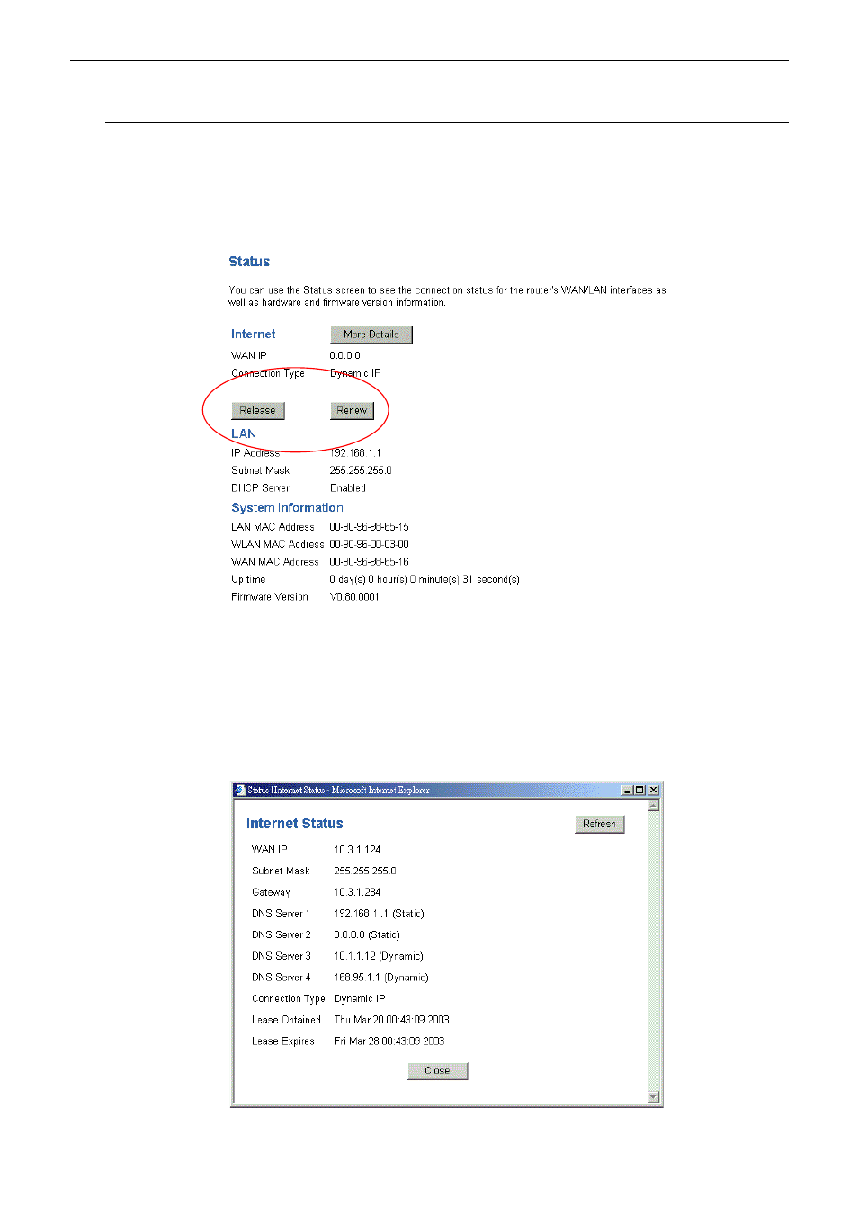 Status | Airlink RTW026 User Manual | Page 68 / 80