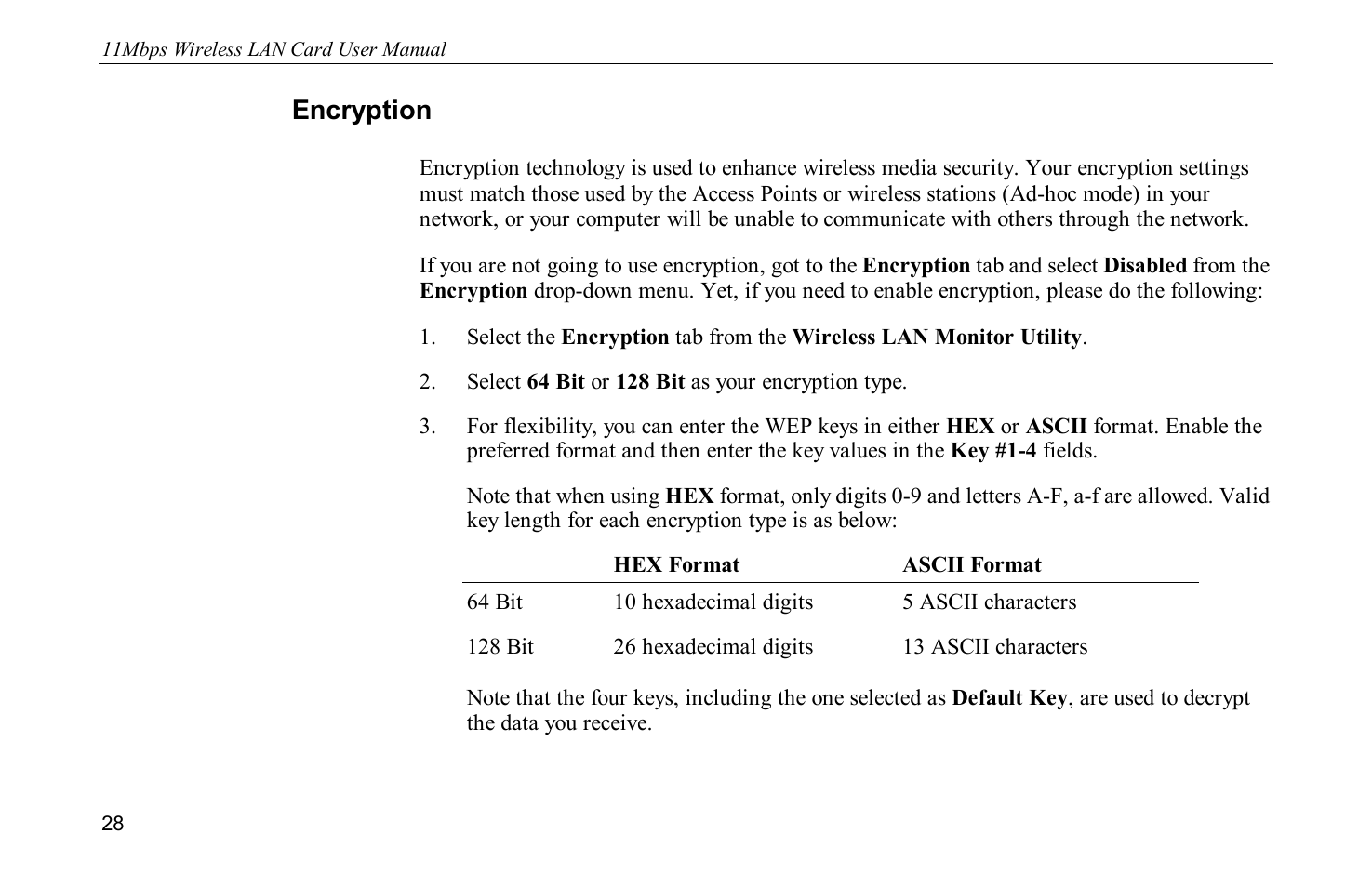 Encryption | Airlink WLL013 User Manual | Page 34 / 84