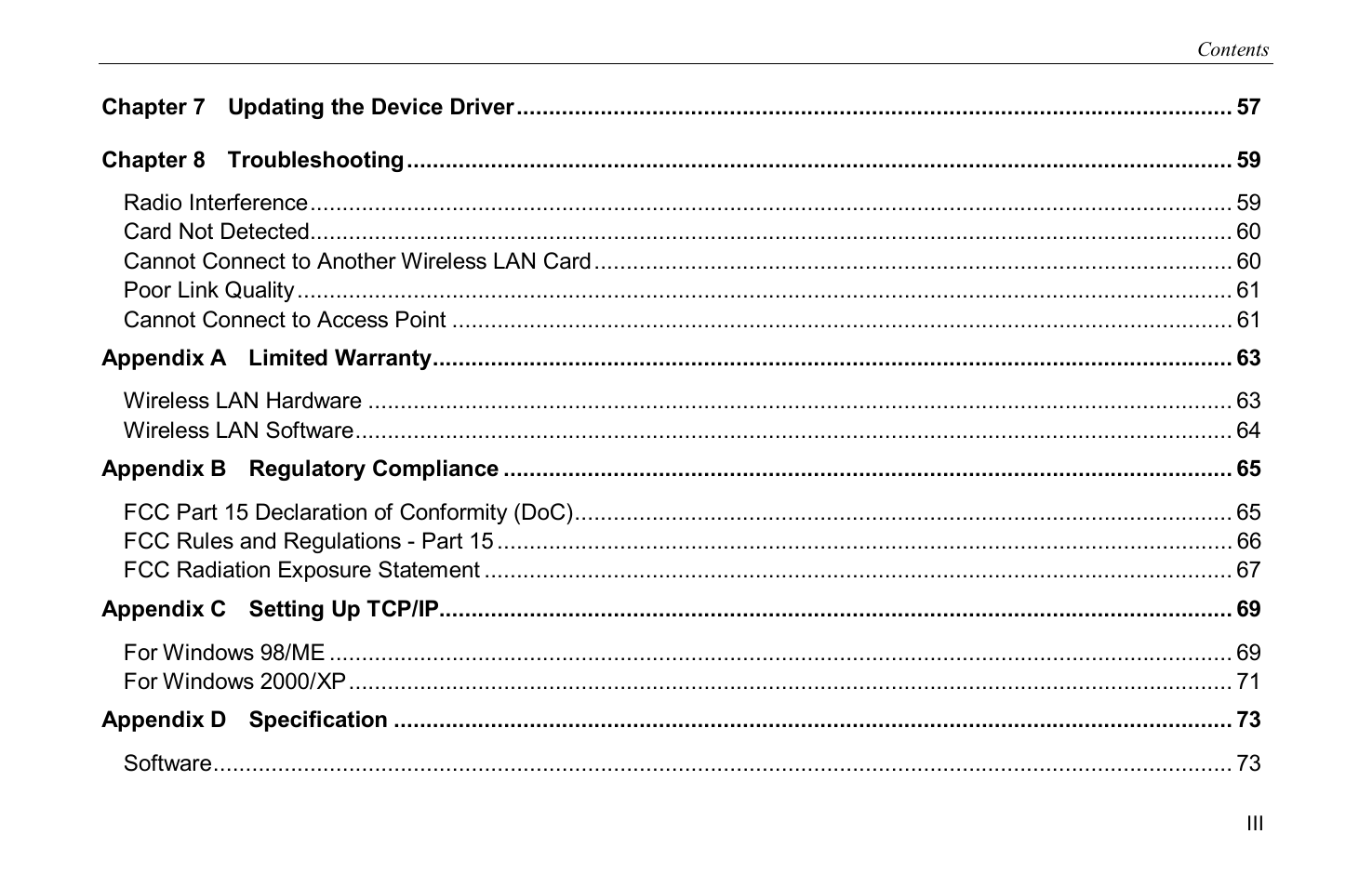 Airlink WLL013 User Manual | Page 5 / 84