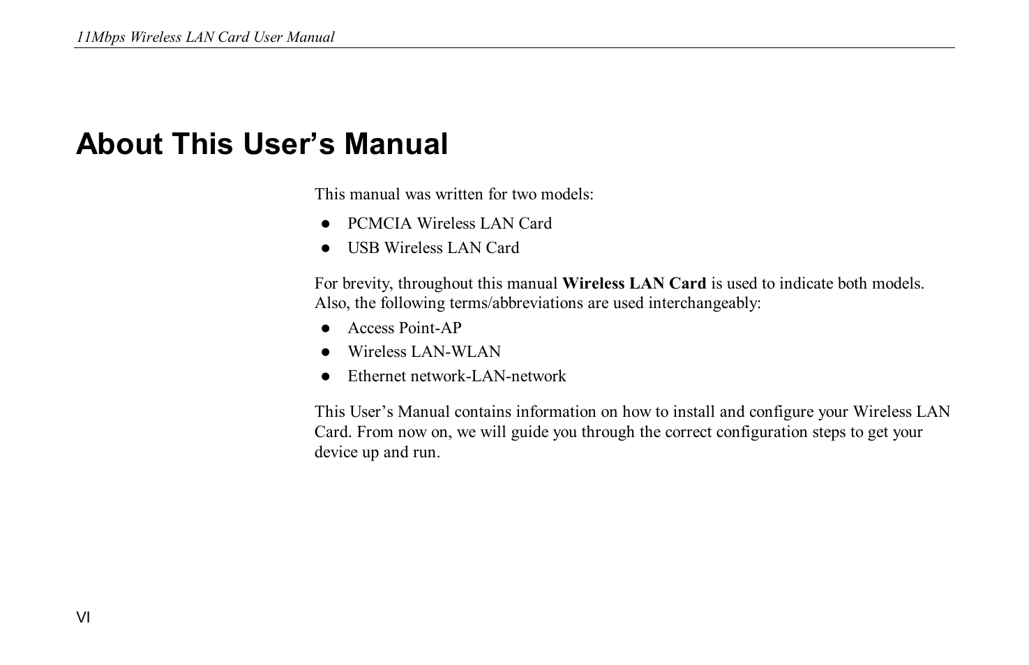 About this user’s manual | Airlink WLL013 User Manual | Page 8 / 84
