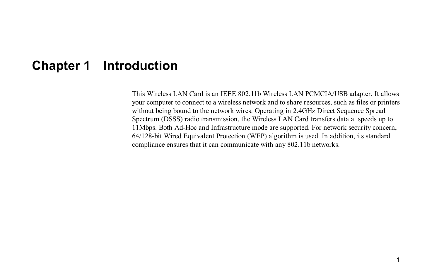 Chapter 1 introduction | Airlink WLL013 User Manual | Page 9 / 84