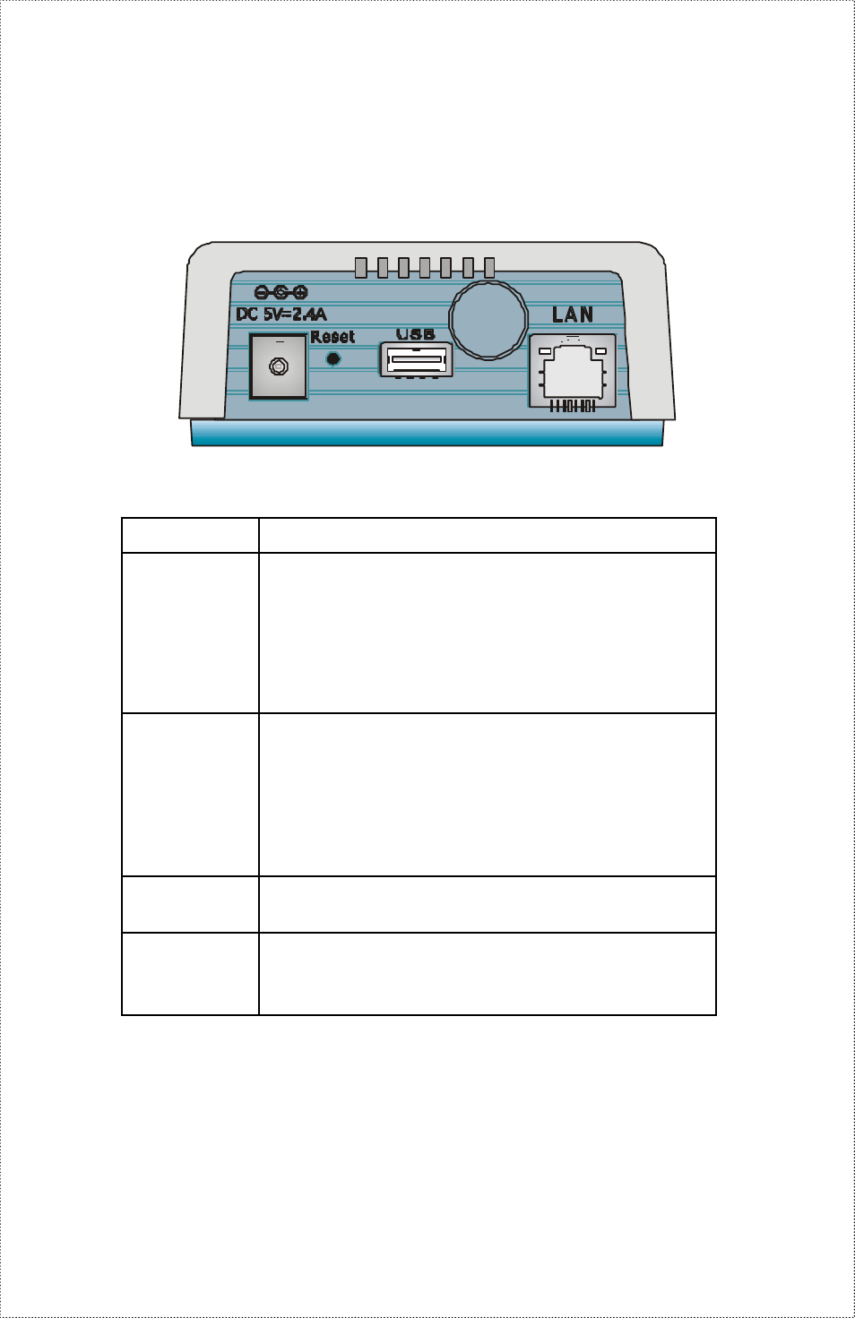 Rear view | Airlink APSUSB1 User Manual | Page 8 / 14