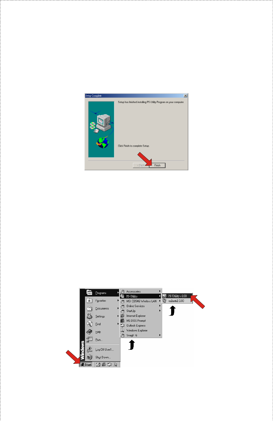 Using ps-utility | Airlink APSUSB201W User Manual | Page 15 / 57