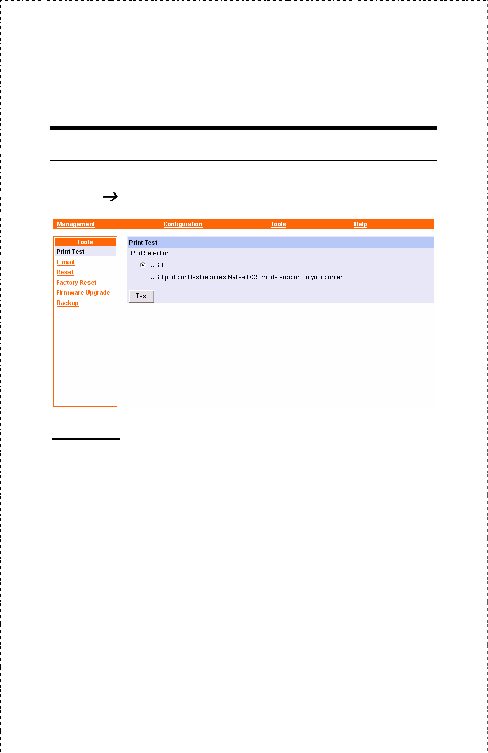 Tools, Ools, Tool | Print test | Airlink APSUSB201W User Manual | Page 47 / 57