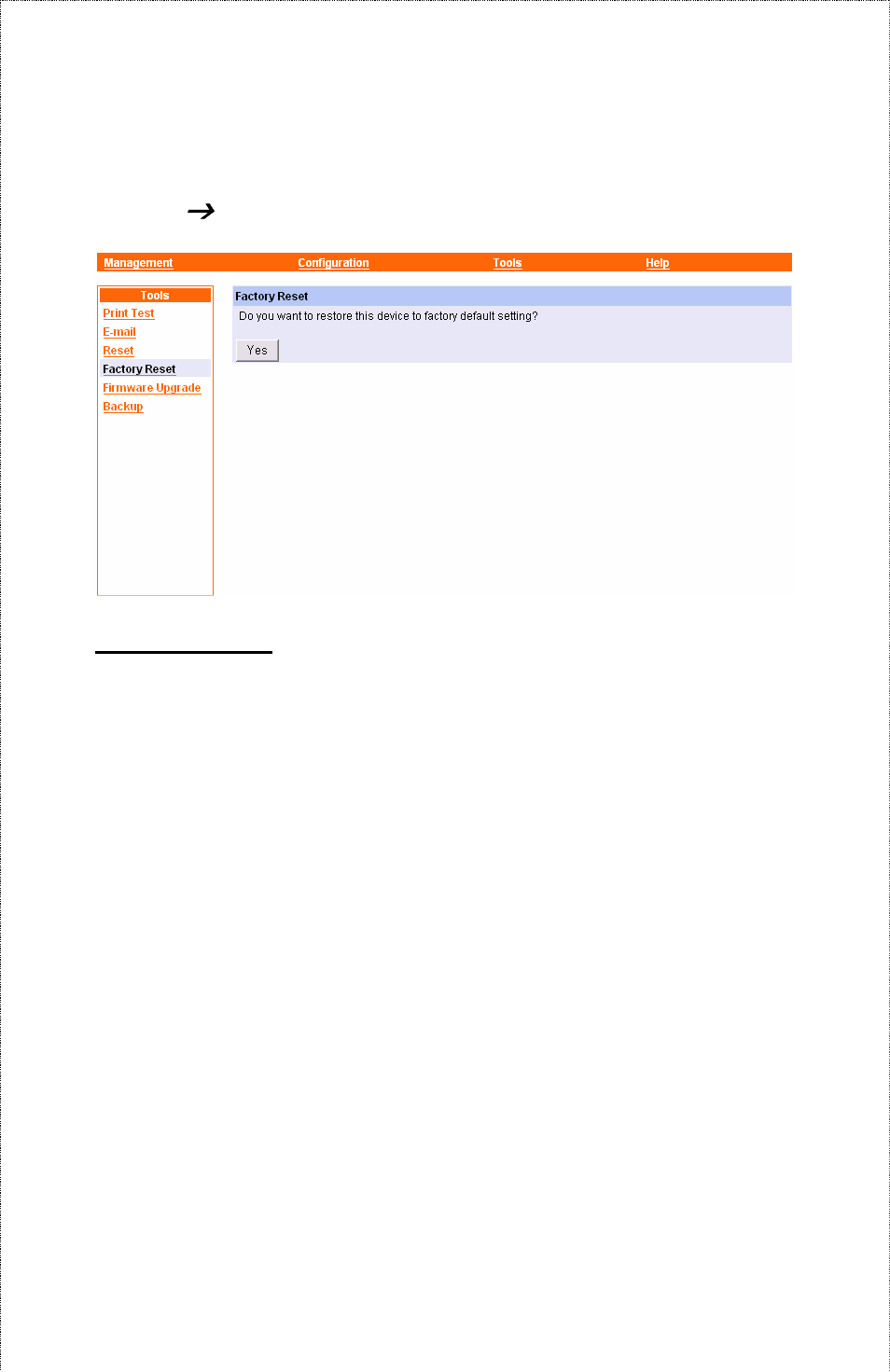 Tool, Factory reset | Airlink APSUSB201W User Manual | Page 50 / 57