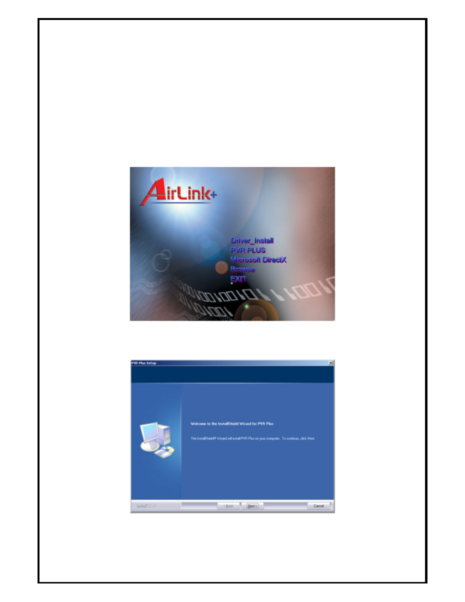 Chapter 3 intstalling pvr plus | Airlink ATVUSB05 User Manual | Page 10 / 41