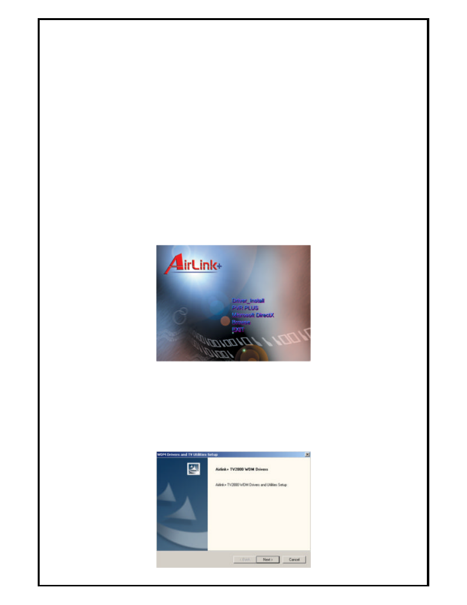 Chapter 2 installing vision+ tv box driver | Airlink ATVUSB05 User Manual | Page 7 / 41
