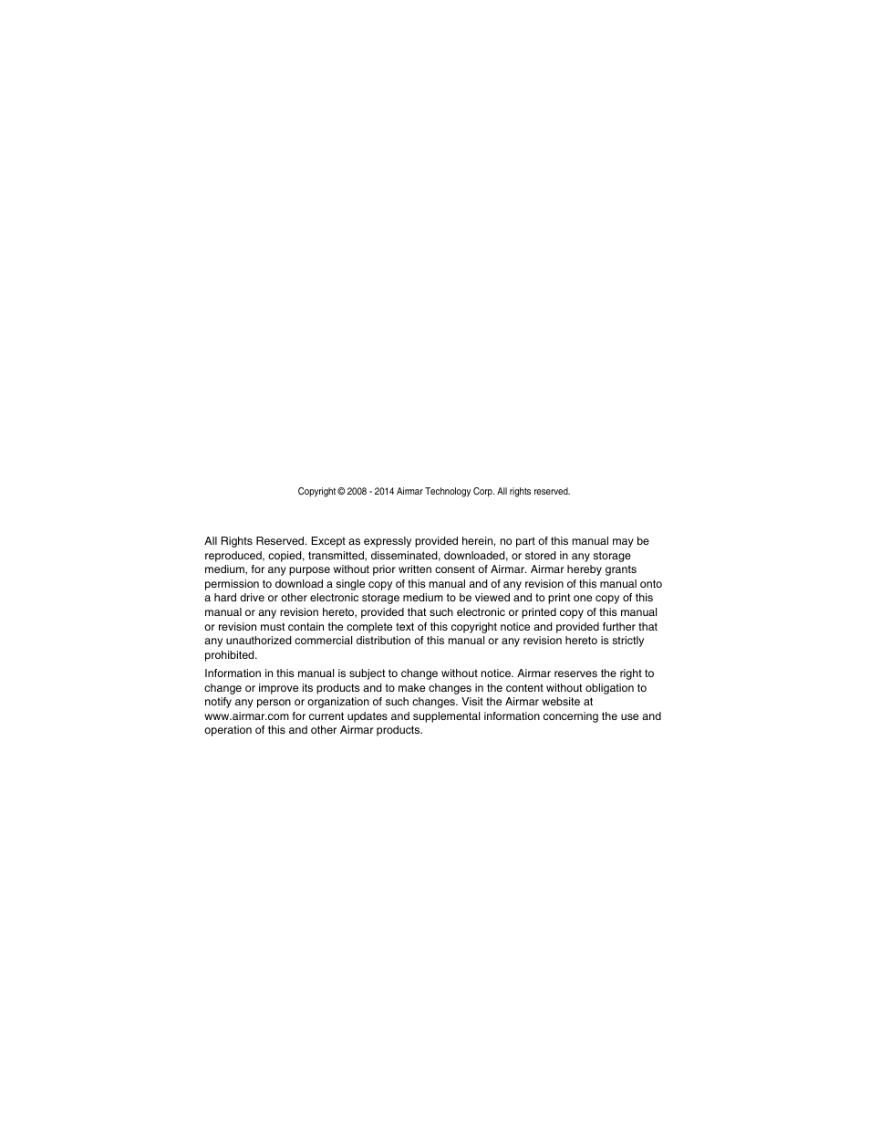 Airmar 200WX—Ultrasonic WeatherStation® Instrument User Manual | Page 2 / 24