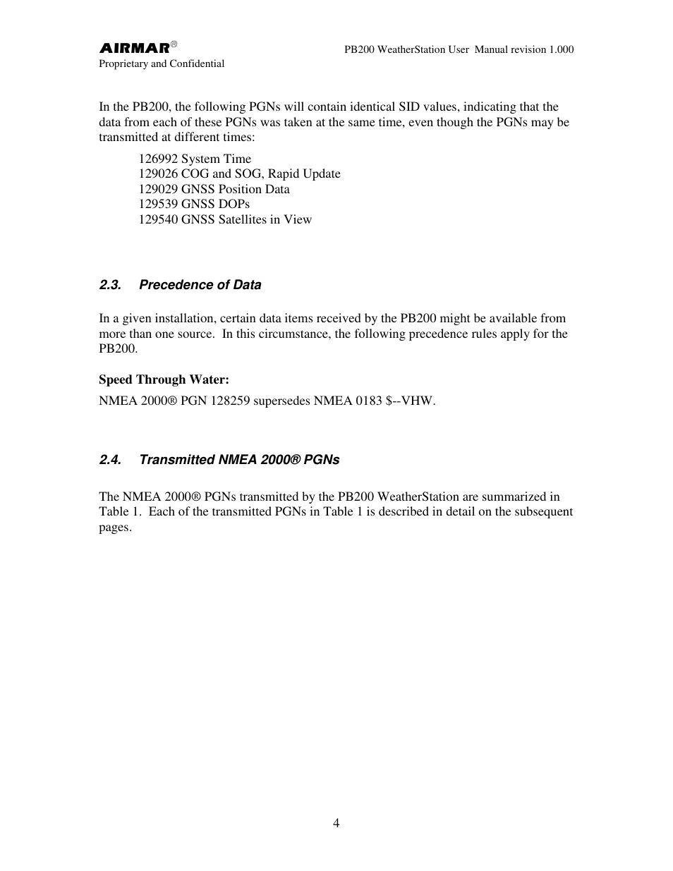 Airmar PB200 User Manual | Page 10 / 151