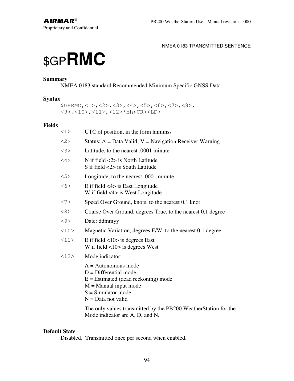Airmar PB200 User Manual | Page 100 / 151