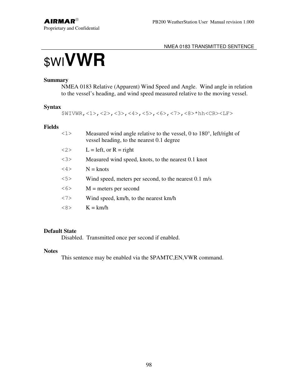 Airmar PB200 User Manual | Page 104 / 151