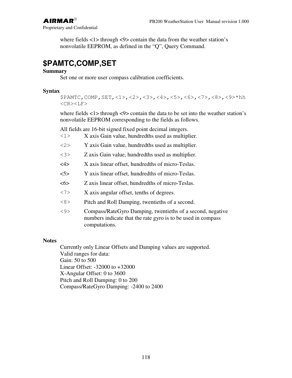 Pamtc,comp,set | Airmar PB200 User Manual | Page 124 / 151