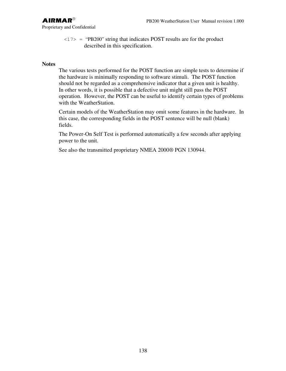 Airmar PB200 User Manual | Page 144 / 151