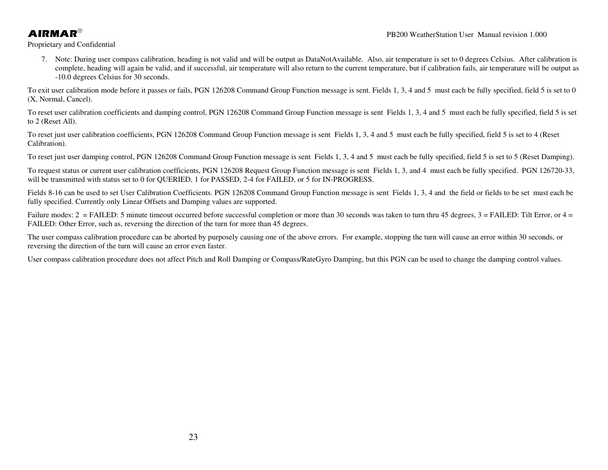 Airmar PB200 User Manual | Page 29 / 151