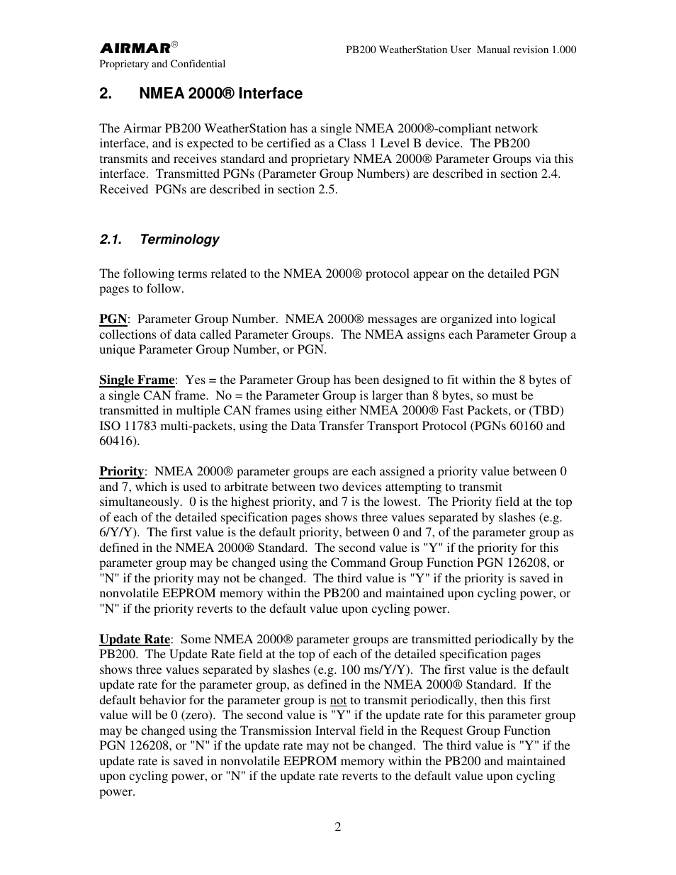 Airmar PB200 User Manual | Page 8 / 151