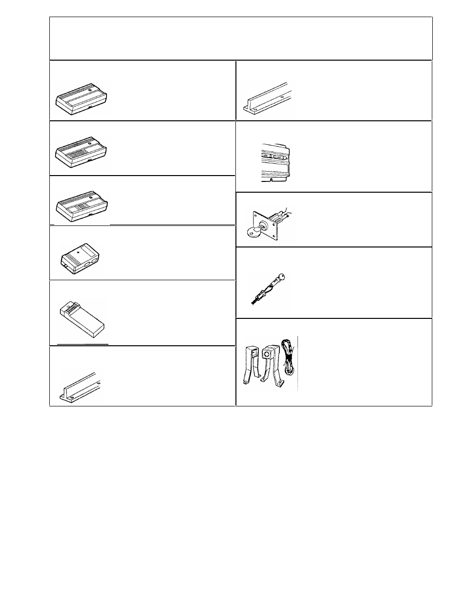 Accessories | Chamberlain 1156- 1/2HP  EN User Manual | Page 2 / 9