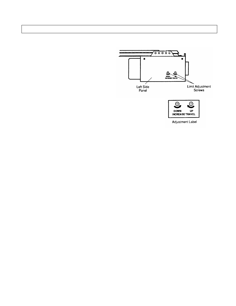 1) adjust up and down limits, Step 1, Adjustment | Chamberlain 1156- 1/2HP  EN User Manual | Page 3 / 9