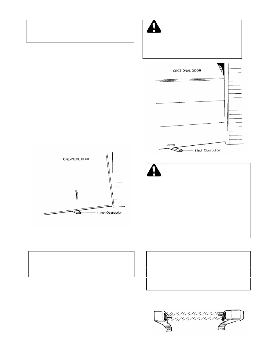 3) test safety reverse system, 4) installation of optional safety feature, Adjustment step 3 | The protector system | Chamberlain 1156- 1/2HP  EN User Manual | Page 5 / 9