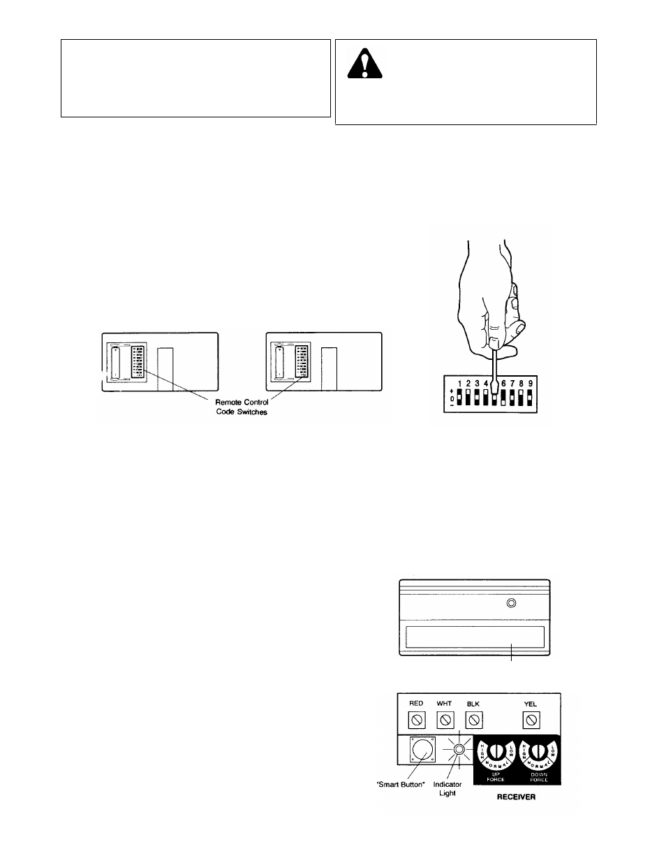 Radio controls, Match/change the code in remote control(s), Match/change the code in the receiver | Chamberlain 1156- 1/2HP  EN User Manual | Page 6 / 9