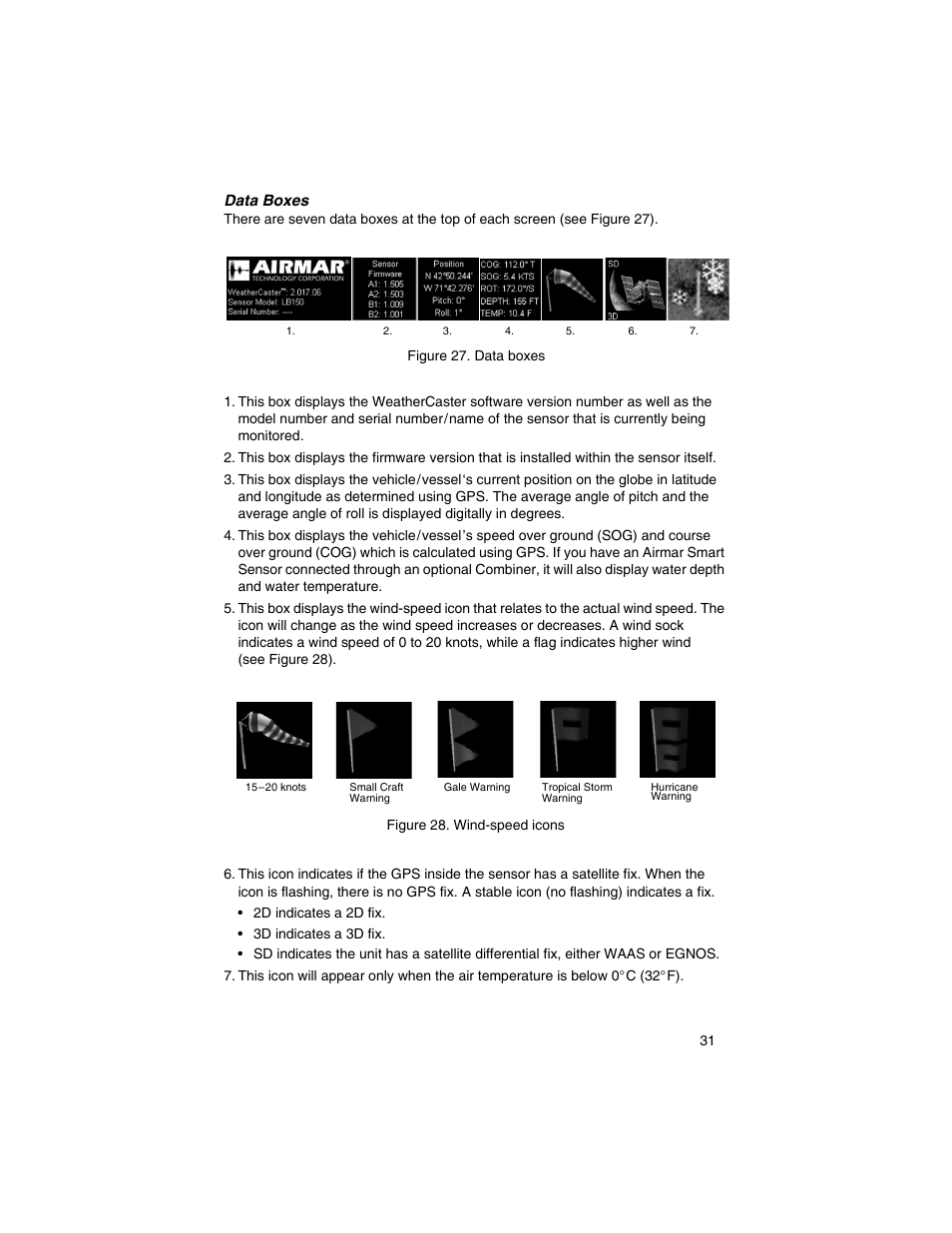 Airmar WeatherCaster™ Software User Manual | Page 31 / 69