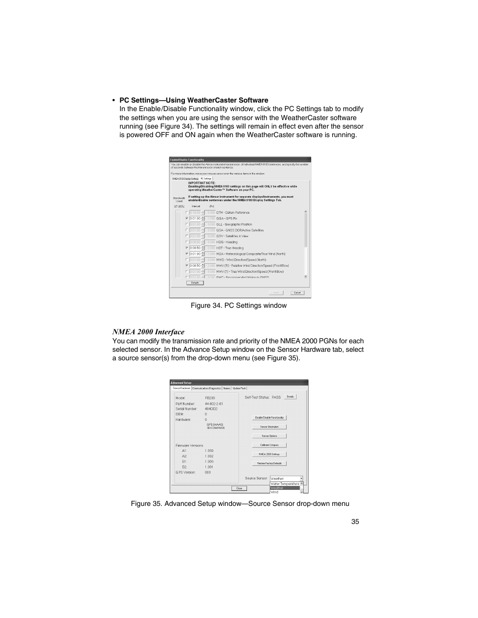 Airmar WeatherCaster™ Software User Manual | Page 35 / 69