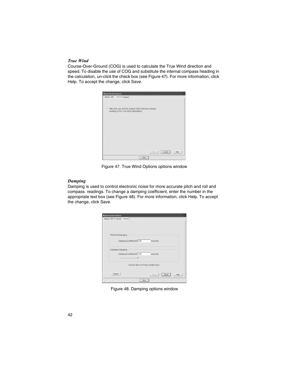 Airmar WeatherCaster™ Software User Manual | Page 42 / 69