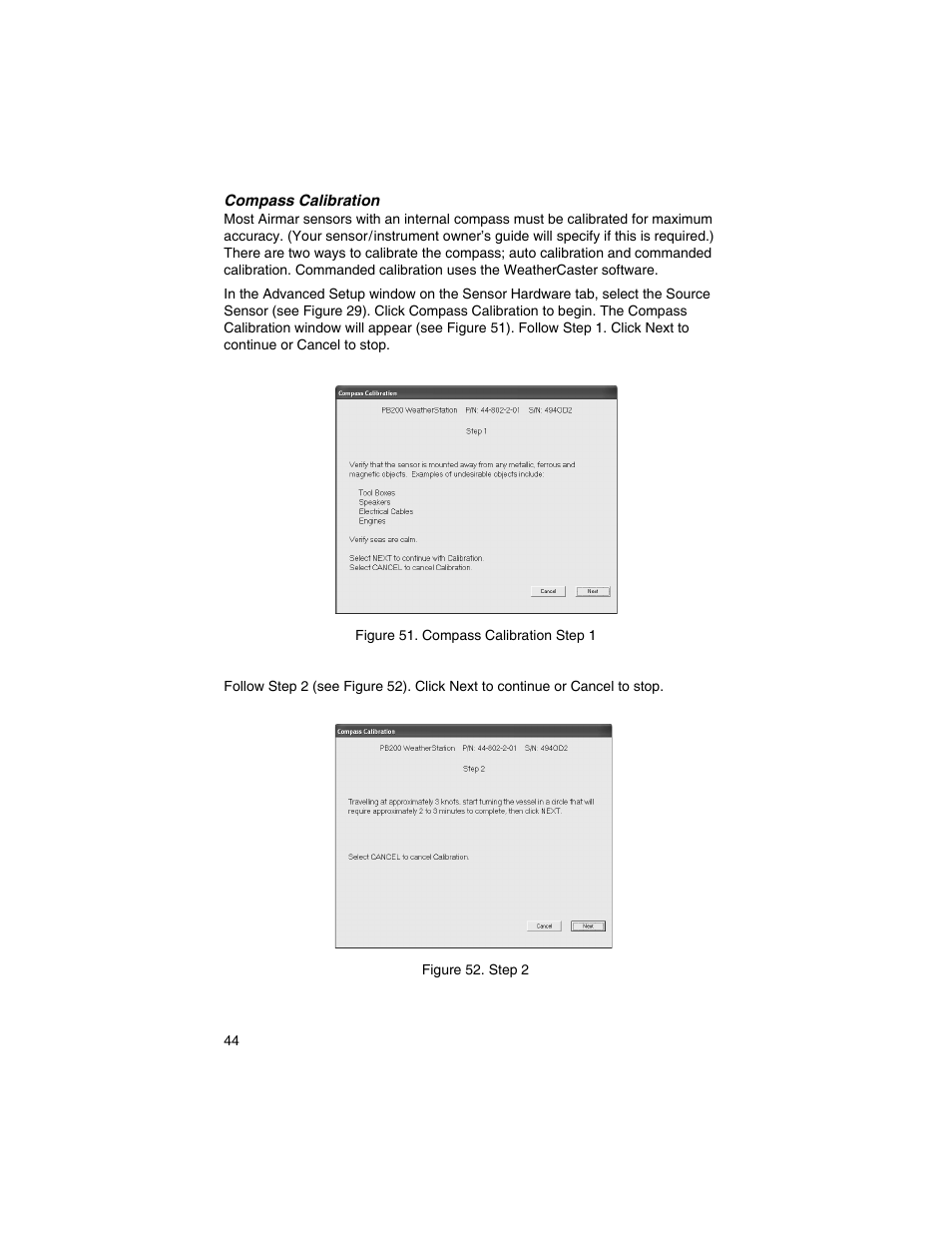 Airmar WeatherCaster™ Software User Manual | Page 44 / 69